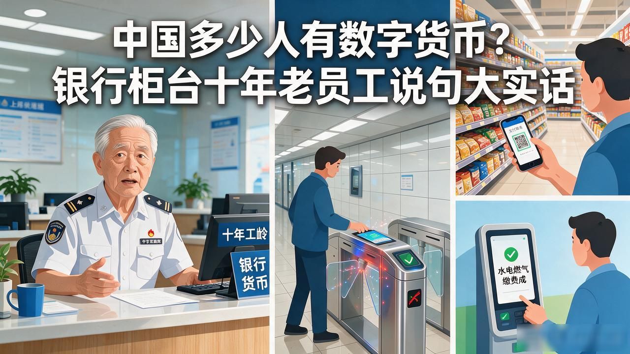 数字人民币使用率分析_中国多少人有数字货币_数字人民币推广现状