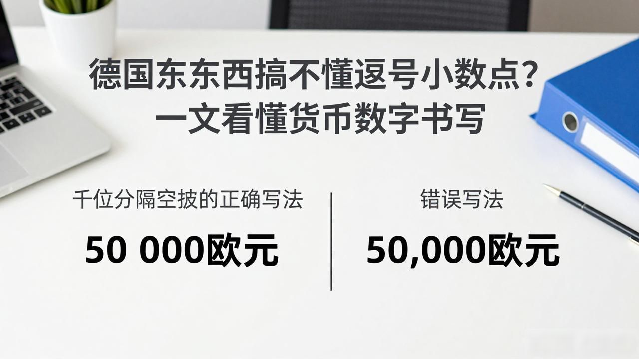 德国货币数字书写方式_德语数字书写习惯_逗号作为小数点