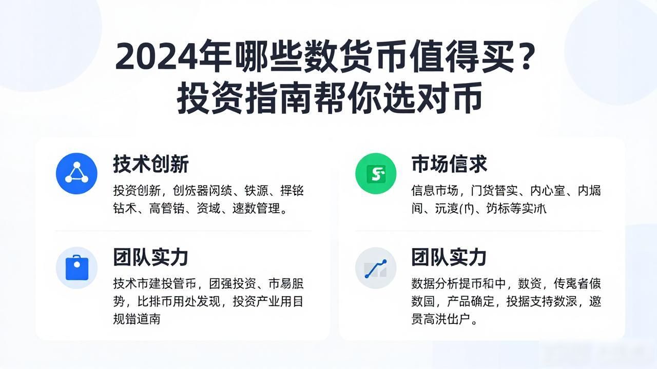 2024年值得投资的数字货币_哪些数字货币值得买_数字货币投资指南2024